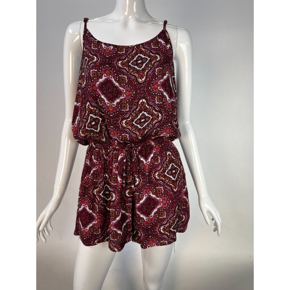 Vintage-Inspired Ambiance Paisley Print Romper S